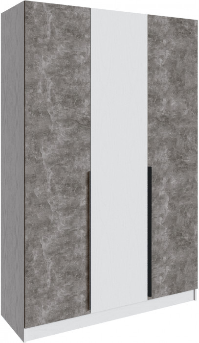 Шкаф Мадрид (1,5) без зеркала, Белый/Ателье светлое