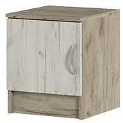 ТБ 551 Бася ЛДСП тумба прикроватная дуб крафт серый/дуб крафт белый