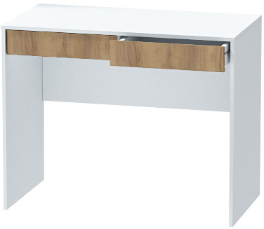 Столик туалетный "Иннэс-7", Белый/Крафт золотой