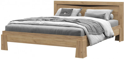 Спальня &quot;Паола&quot; КР 701 (1700х845х2120 мм) с ортопедом дуб крафт золото