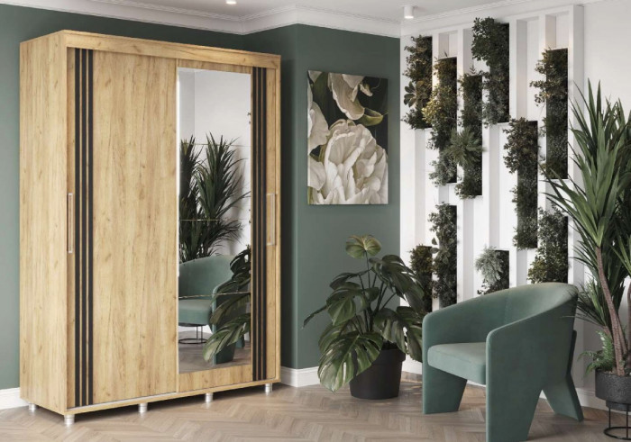 Форест Шкаф-купе 2000, крафт золотой