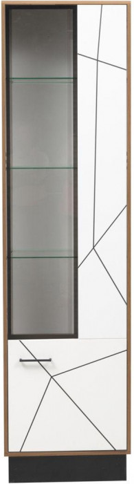 Шкаф-пенал Гамма 54.01-01 Правый Таксония/Белый