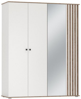 Шкаф для одежды 51.15 Либерти опора 4-х дв. h=20мм Белый / Дуб Каньон