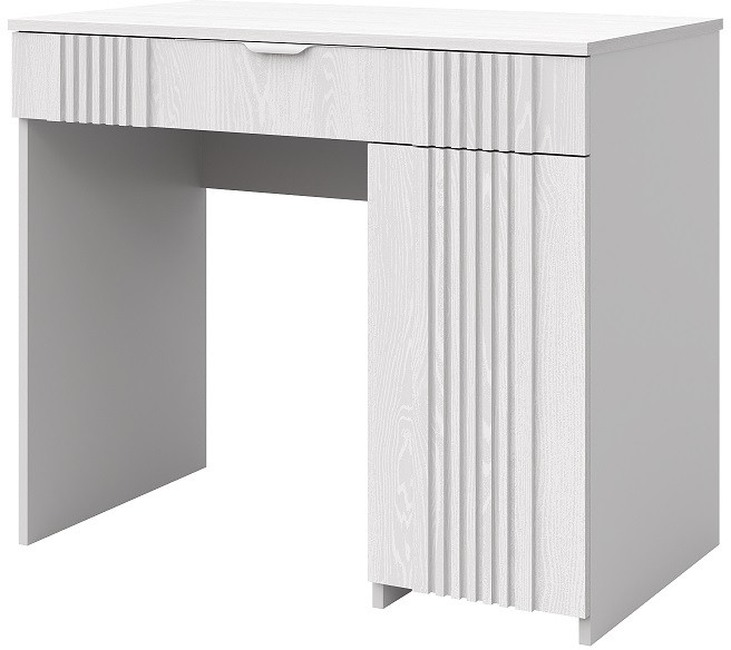 Стол туалетный "Харди" - Белый текстурный/Ясень белый