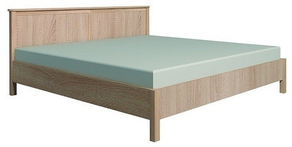 Кровать с ортопедическим основанием (металл) Sherlock 41 180х200, дуб сонома