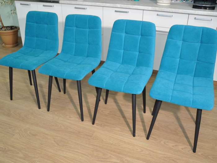 Обеденная группа Колорадо / Стул Х 4 шт. / Бетон темный/черный / бид 26