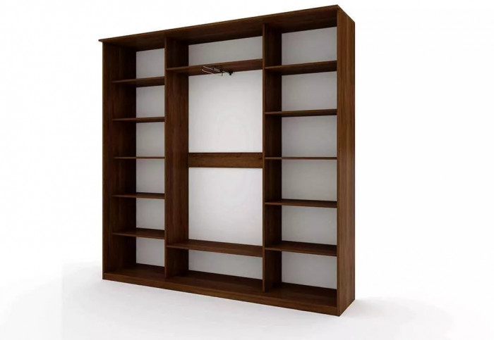 Шкаф купе Модерн 2362х450 4-х дверный 3-х секционный глухой венге