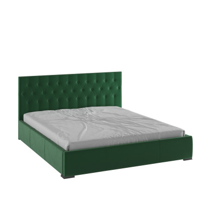 Октавия Кровать интерьерная 180 изумруд ромб, ортопед