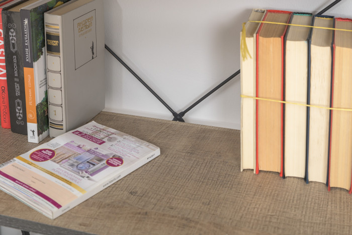 Трувор 13.151.01 Стеллаж, дуб гранж песочный/интра