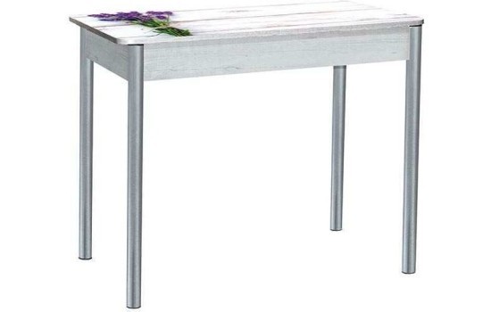 Нью йорк фотопечать стол обеденный раздвижной / букет/бетон белый/металлик