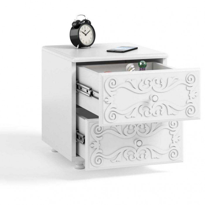 Тумба прикроватная Италия ИТ-26 белое дерево