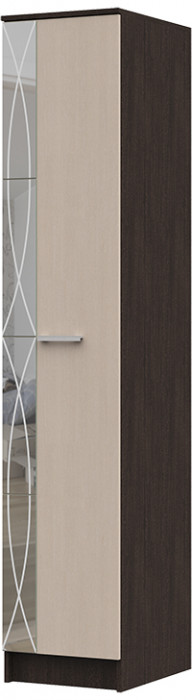 Гостиная ОЛЬБИЯ пенал 430х2100х542 венге/белфорт