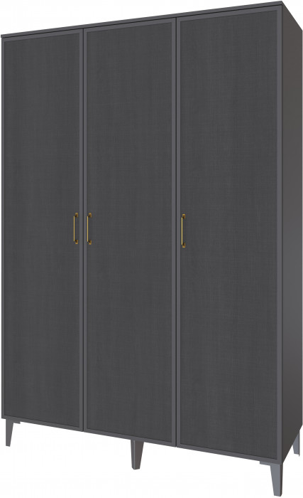 Толедо Шкаф 3-х створчатый ТШ-23 графит серый