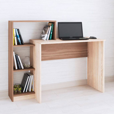 Стол компьютерный Квартет-2 (1250*1020*500) ясень шимо/дуб сонома