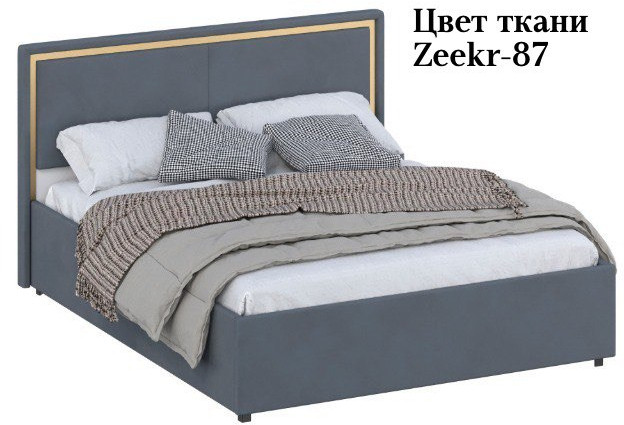 Кровать 140 с ортопед. основанием КР-431-М-14, Микровелюр Zeekr-87