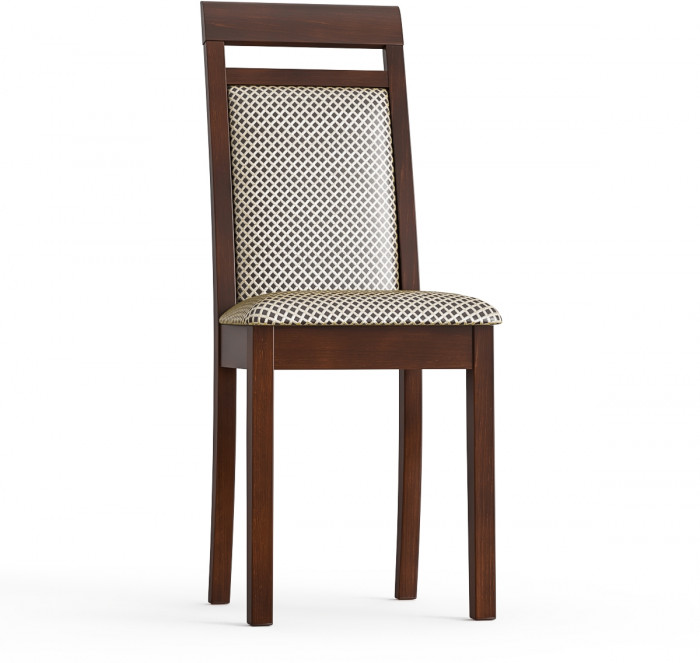 Стул Мебель--24 разборный Гольф-12, цвет орех, обивка ткань руми 812/8, ШхГхВ 40х40х100 см., от пола до верха сиденья 47 см. (мягкая спинка)