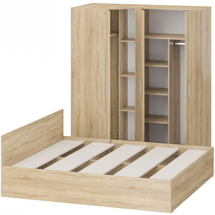 Спальня Стандарт 2-1800, дуб сонома