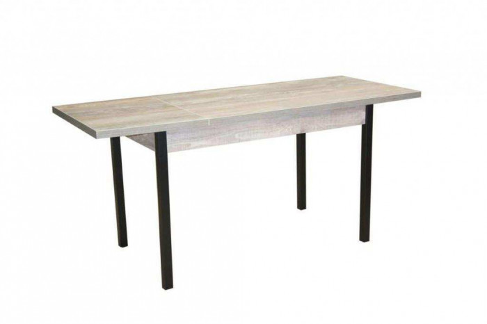 Стол обеденный Бродвей Бетон темный / черный