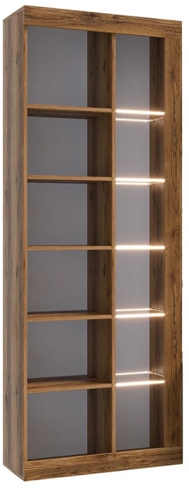 Прага Модульная Гостиная, вариант №5, Дуб Делано/Белый глянец