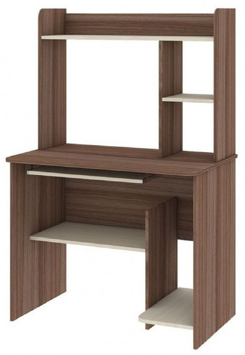 Интел-1 стол компьютерный Ясень Шимо темный / светлый