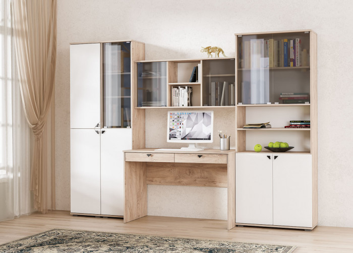 Бостон 12.69 компьютерный стол, дуб эндгрейн элегантный