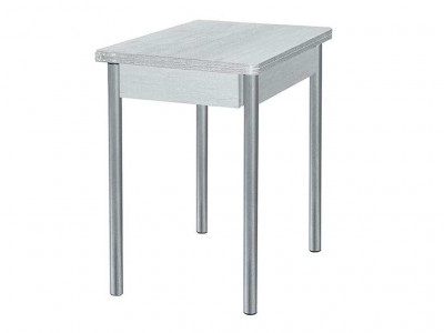 Глайдер стол обеденный / бетон белый/металлик