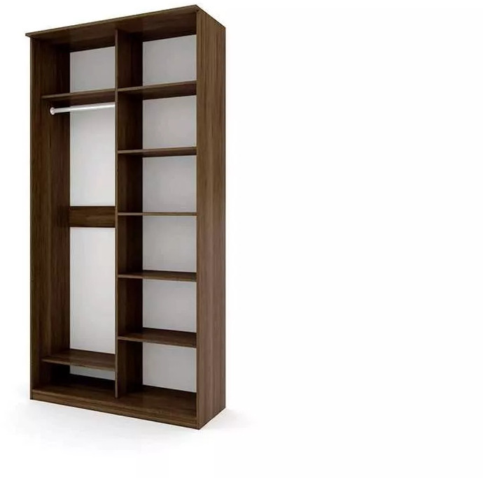 Шкаф купе Модерн 1190х600 2-х дверный 2-х секционный глухой венге