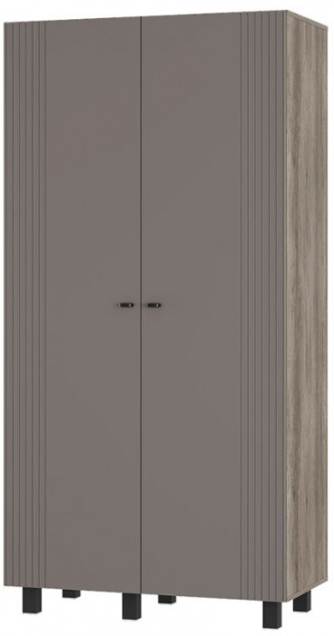 "Олива" ШК-03 Шкаф 2-х створчатый Дуб каньон/МФ14 Муссон софт