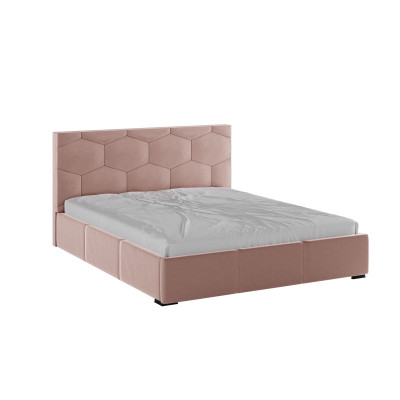 Манука Кровать интерьерная 160 пыльная роза, ортопед