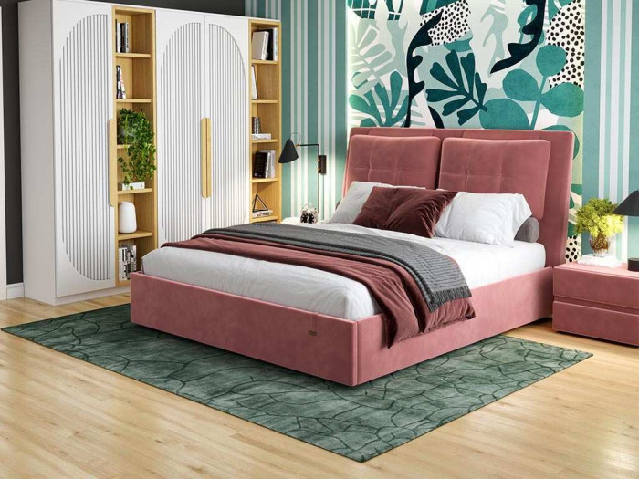 Кровать Ester 1800 модель 311 Ультра коралл