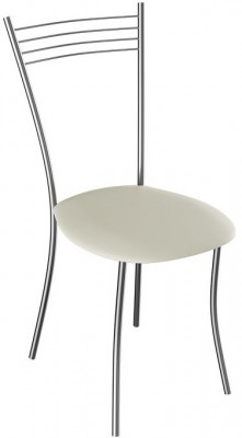 Хлоя-М Стул (Каркас Хром, Бежевый к/з 276)