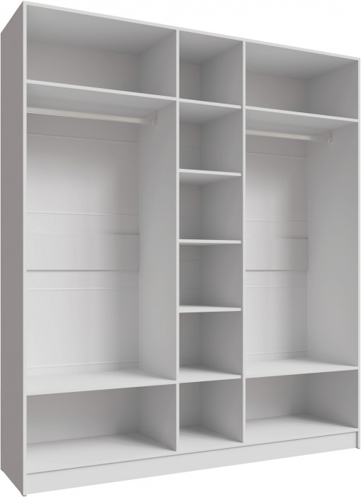 Шкаф Мадрид, композиция 18, Белый/Ателье светлое