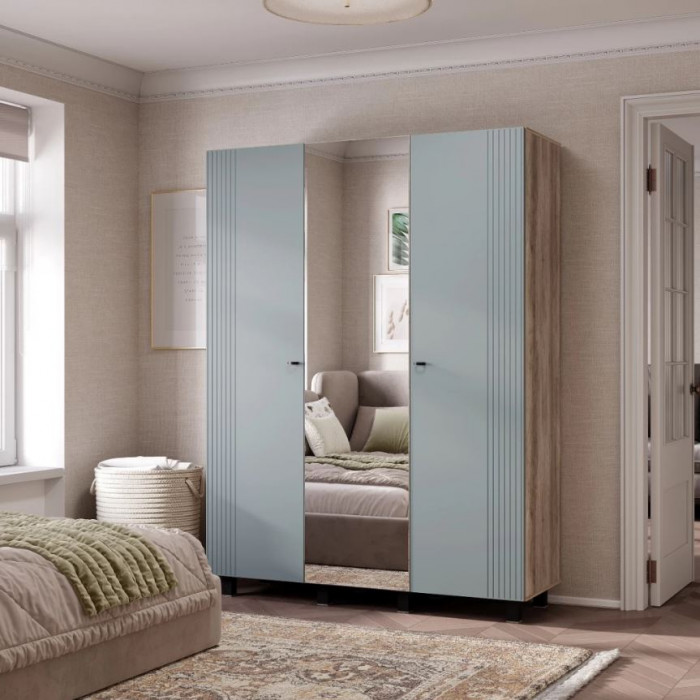 "Олива" ШК-08 Шкаф 3-х створчатый Дуб каньон/МФ11