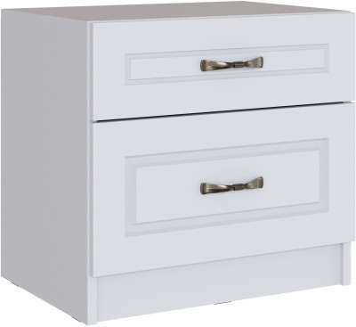 Тумба прикроватная Апполия, Белый/Белый дуб