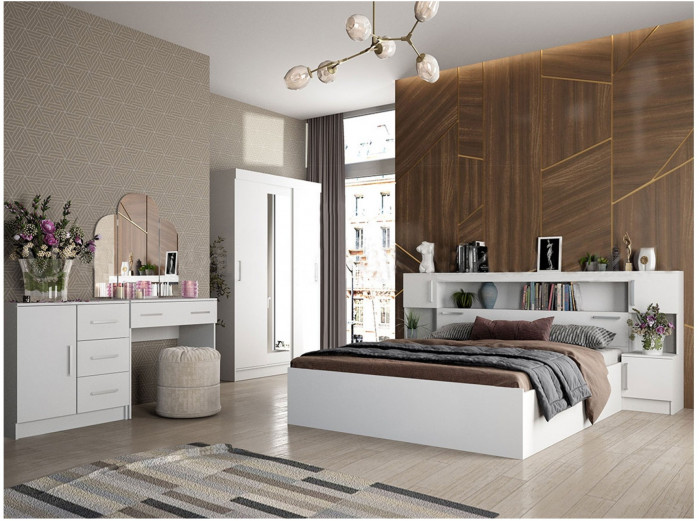 Модульная спальня Бася, композиция 2 (Венге / дуб беленый)