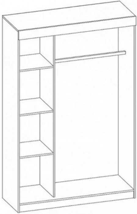 Модульная спальня Бася, композиция 2 (Венге / дуб беленый)