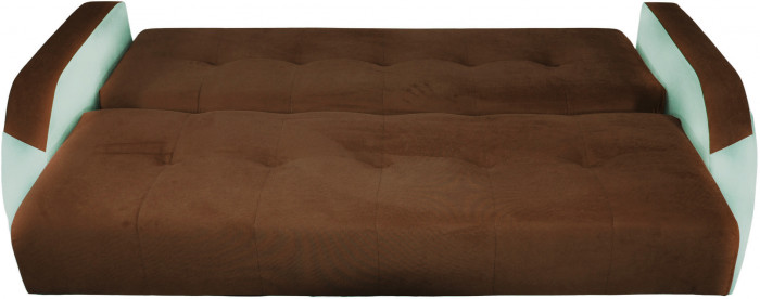 Диван-книжка Феникс 120 коричневый, пружинный блок Боннель