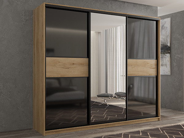 Шкаф-купе Кааппи 9 Эвок Прибрежный 240х60х230 см