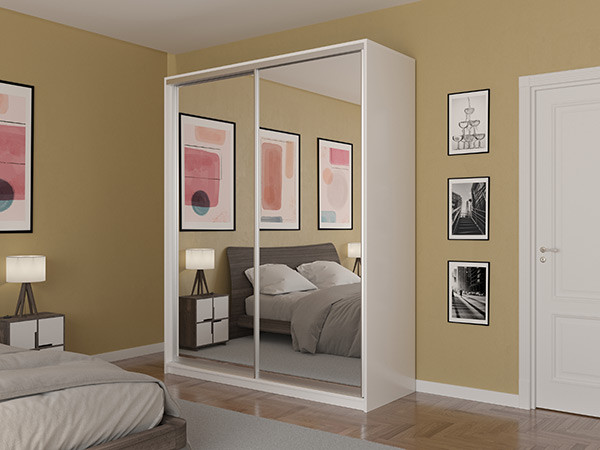 Шкаф-купе Лаурус 1 Белый 140х45х220 см