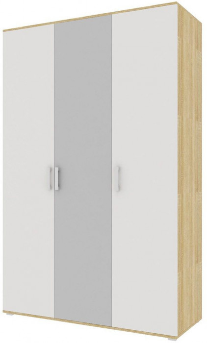 NEXT 11 Шкаф трехдверный Дуб Сонома / Белый