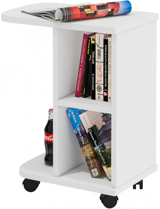 журнальный стол С-МД-СЖ-3, белый шагрень