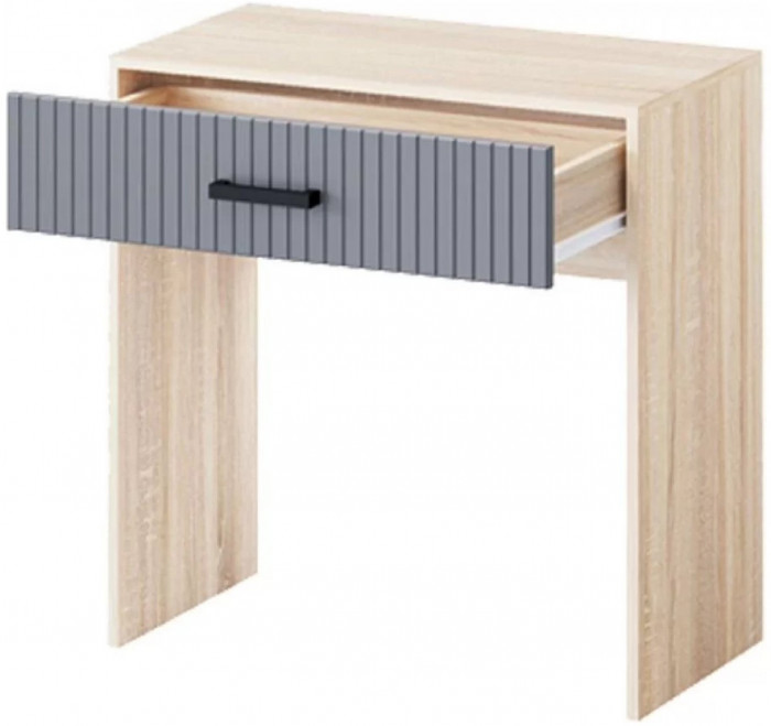 Модульная спальня Карина-6 МДФ, композиция 1 (Графит, Дуб Сонома)