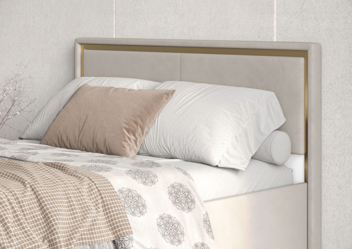 Кровать 160 с ортопед. основанием КР-431-М-16, Микровелюр Zeekr-3