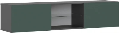 Норд Тумба ТВ подвесная, Графит/Изумрудный