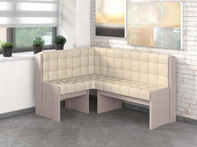 Угловая скамья Квадро Бодега/Крем