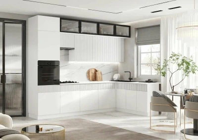 Кухня Оливия NEW 3,0х1,8м Шарли Белый