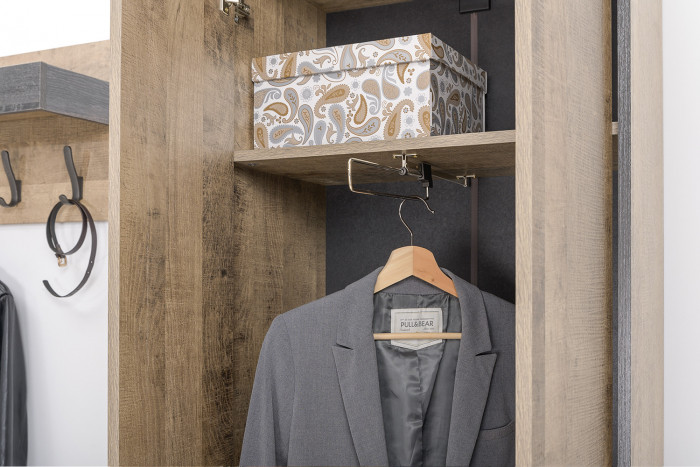 Трувор Прихожая 239, дуб гранж песочный/интра