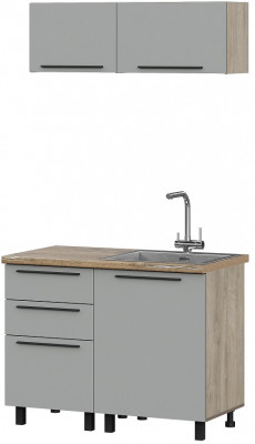 Кухня Этна 1.1 м. Комплект 2, софт грей