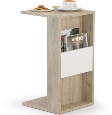 КР100 Лайт Подставка 03.291, цвет дуб серый крафт/белый премиум, ШхГхВ 35х35х55 см. (100)