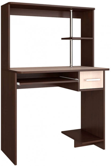"Дебют" стол компьютерный (835х1320х500) венге/лоредо